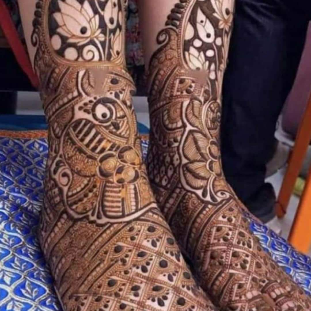 Heavy bridal legs - Nishu's Mehendi Art | Facebook